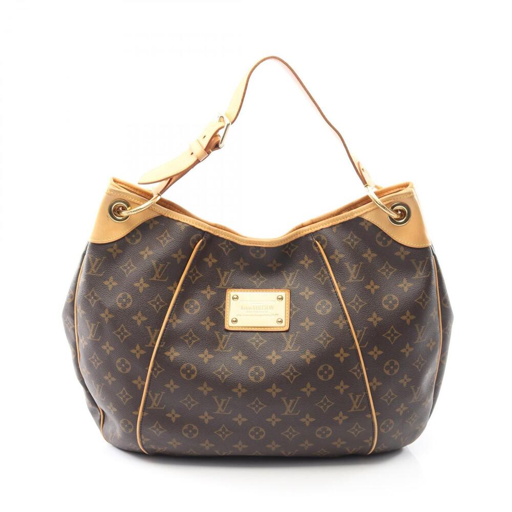 Louis Vuitton Galliera Shoulder Bag Canvas Leather Monogram Brown